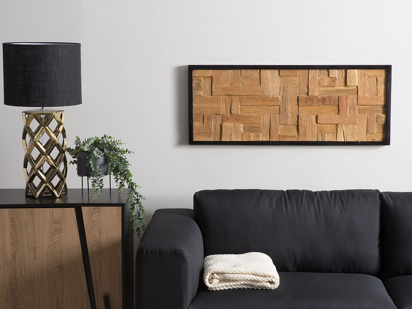 Wandobjekt TOLUCA Holz 40 cm Braun