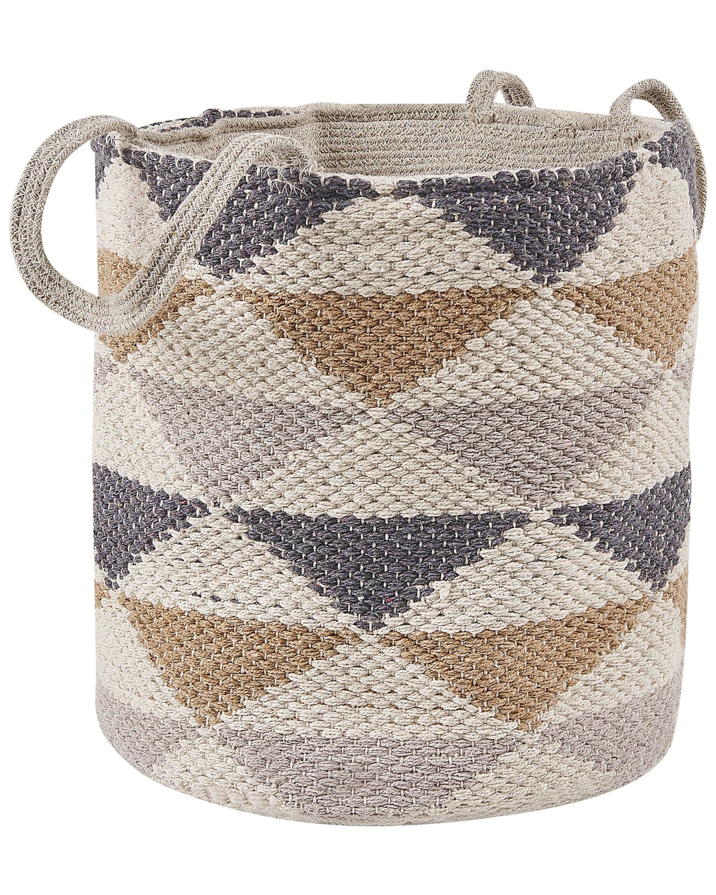 Textilkorb Baumwolle mehrfarbig ⌀ 30 cm MADOLA
