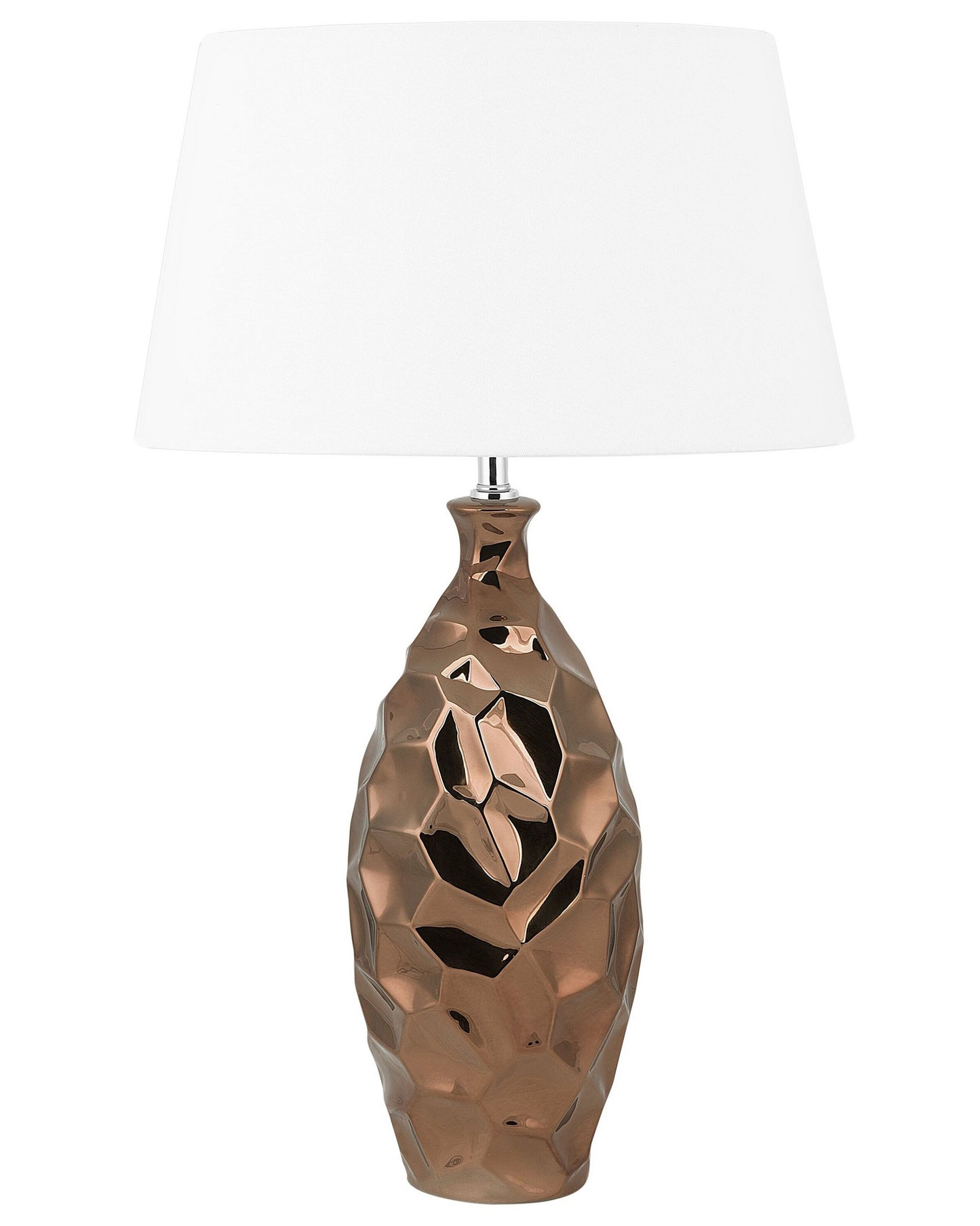 Tischlampe goldbraun 61 cm rund TORI