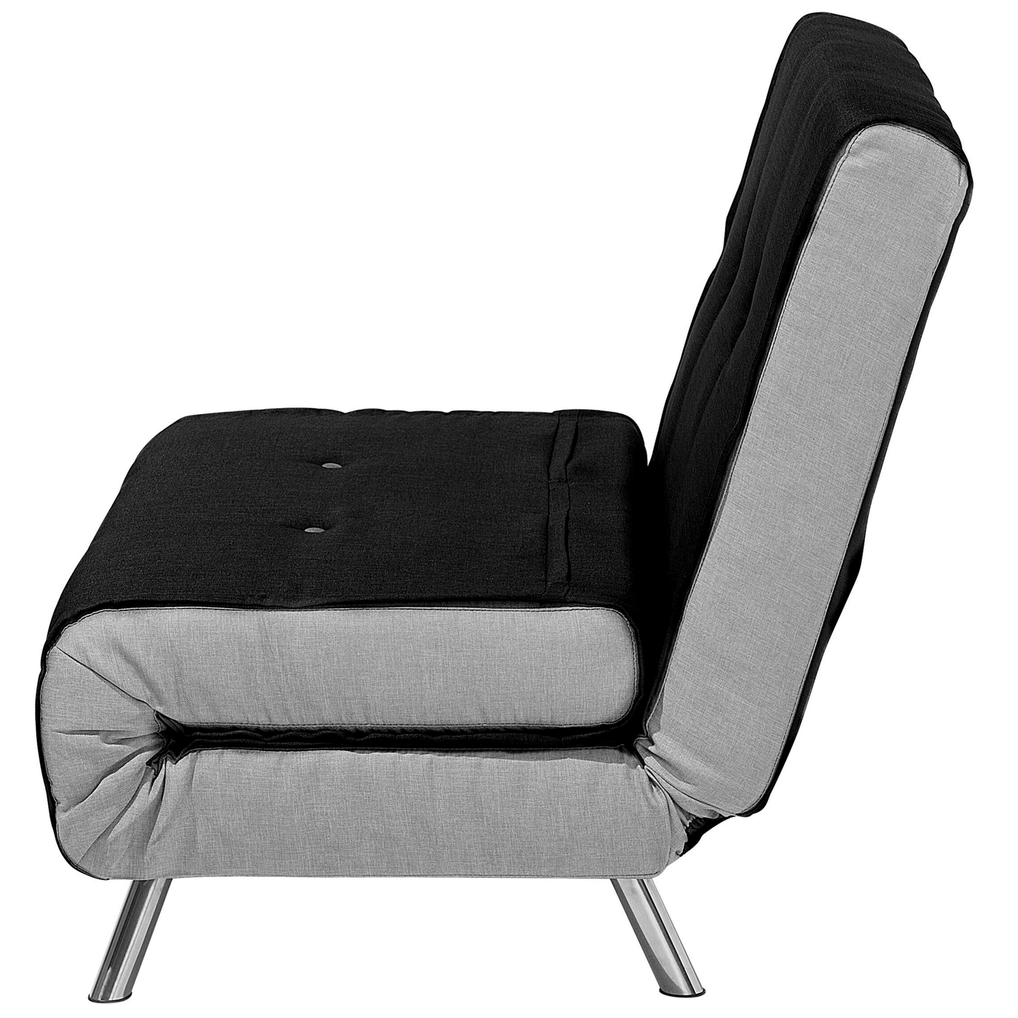 1-Sitzer Schlafsofa schwarz / silber FARRIS