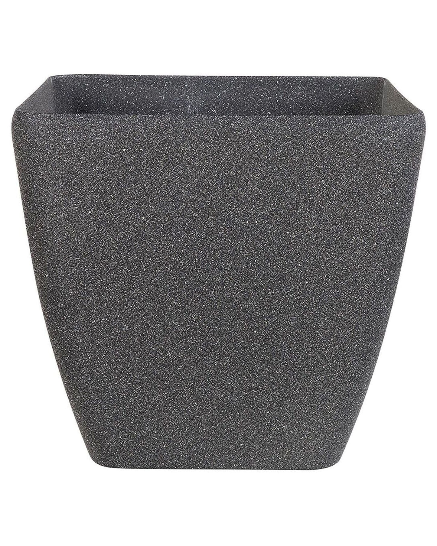 Blumenkübel ZELI Stein 34 cm Dunkelgrau