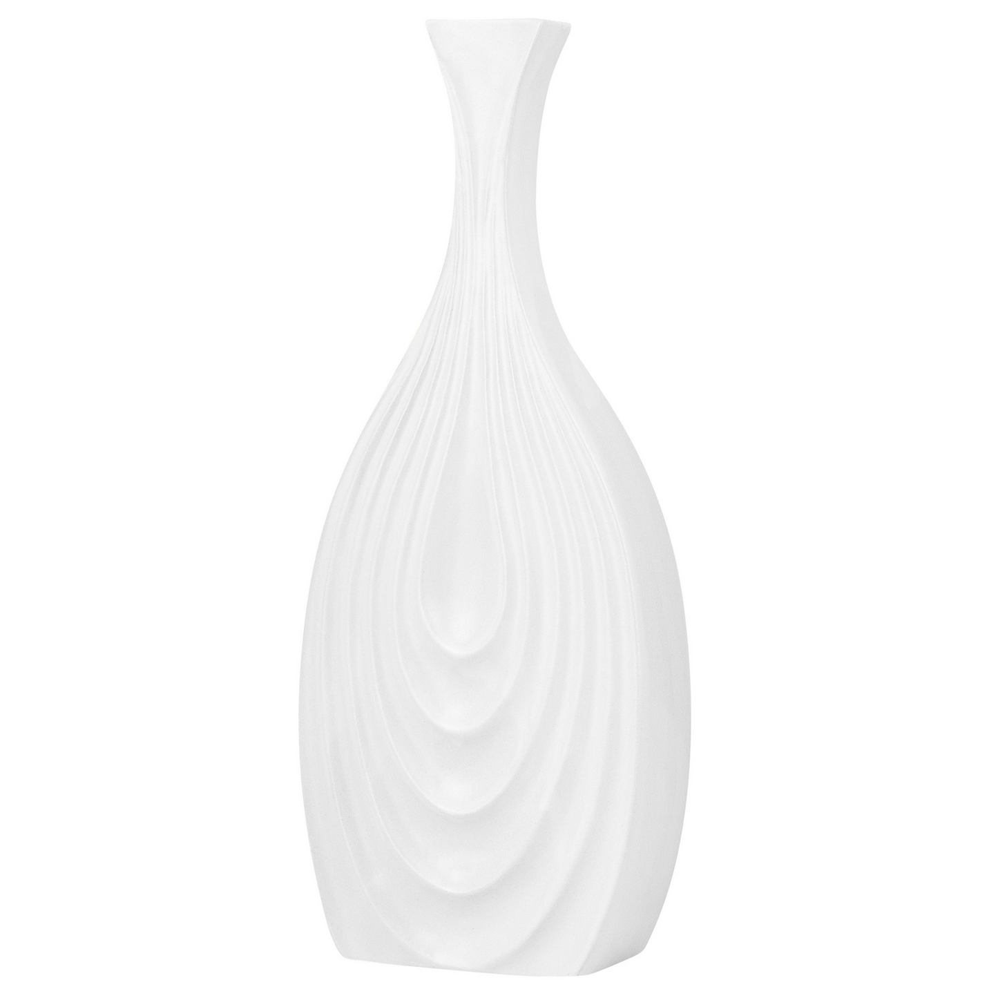 Dekovase THAPSUS Keramik 39 cm Weiss