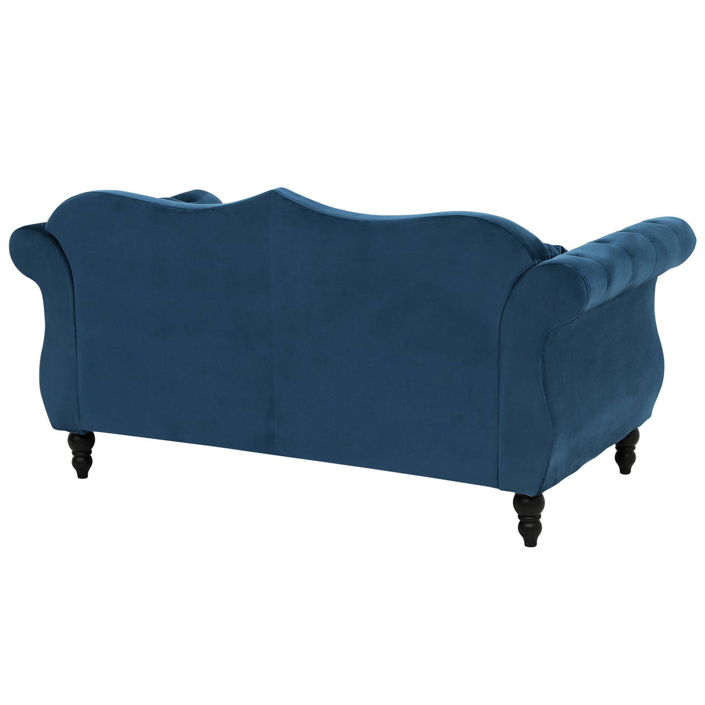2-Sitzer Sofa Samtstoff marineblau SKIEN