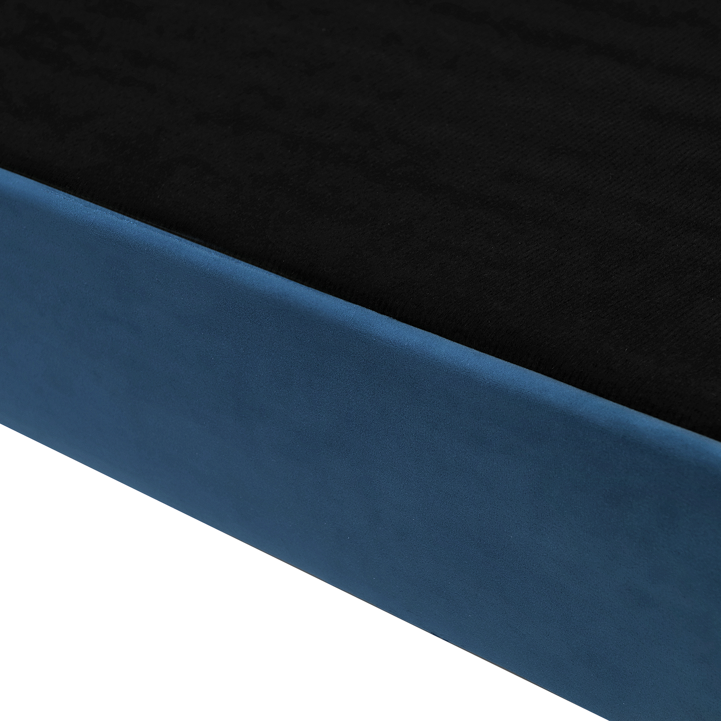 2-Sitzer Sofa Samtstoff marineblau SKIEN