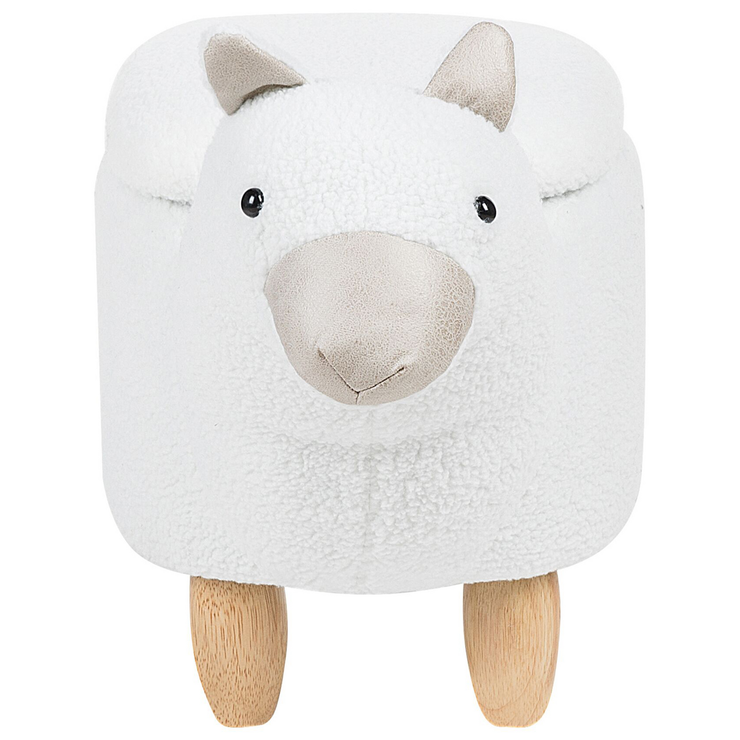 Tierhocker mit Stauraum weiss Alpakaform ALPACA