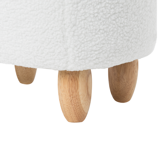 Tierhocker mit Stauraum weiss Alpakaform ALPACA