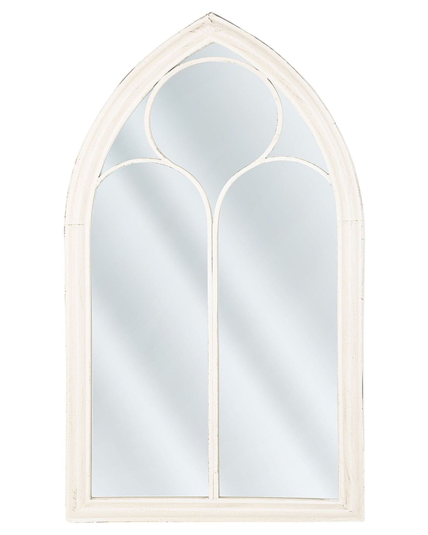 Wandspiegel TRELLY 62 cm 113 cm Metall Weiss