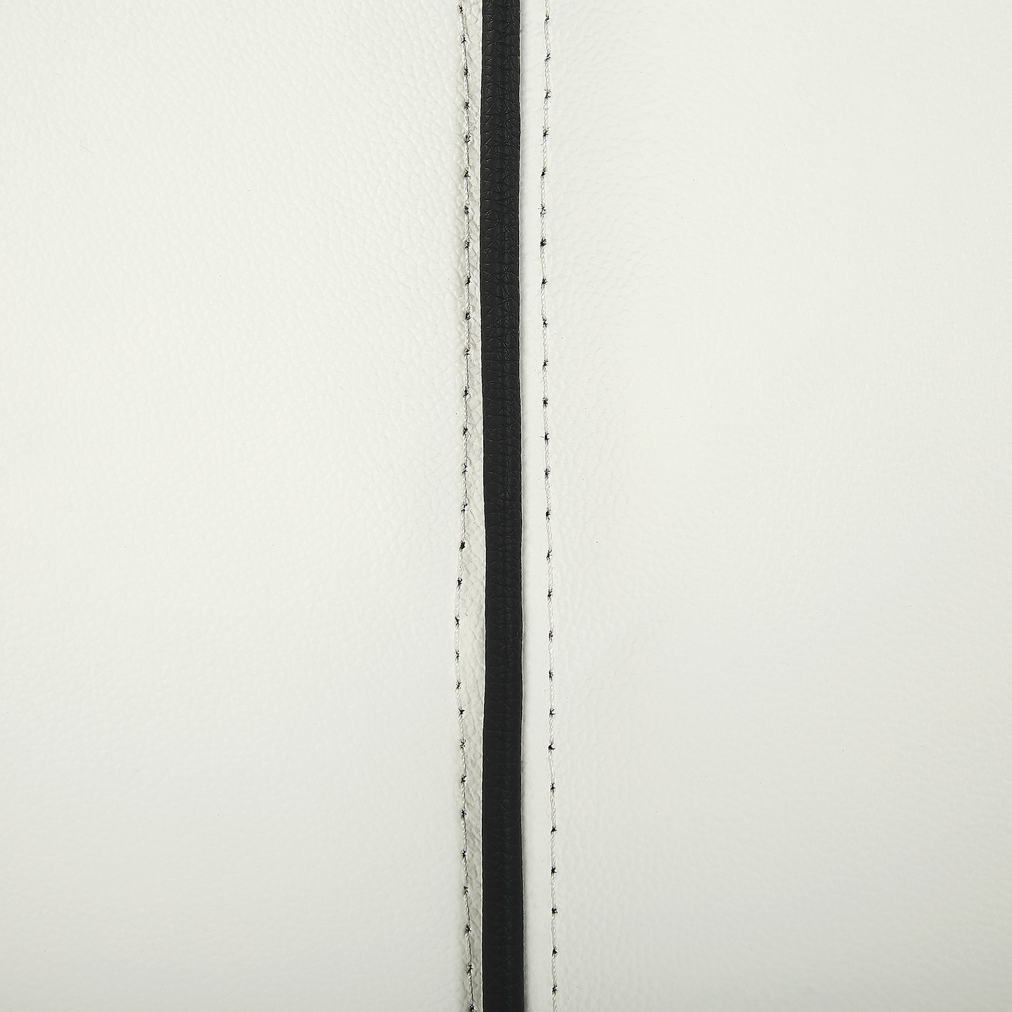 Bett mit LED Echtleder NANTES 140 x 200 cm LED Cremeweiss