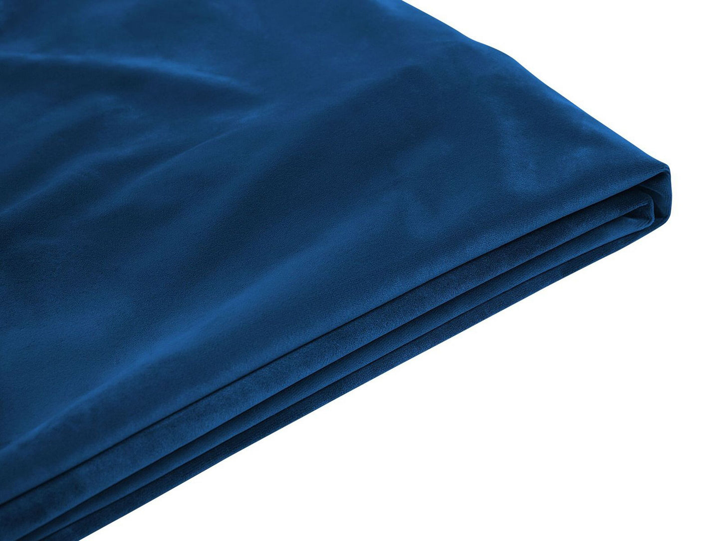 Bettrahmenbezug Samtstoff FITOU 160 x 200 cm Dunkelblau