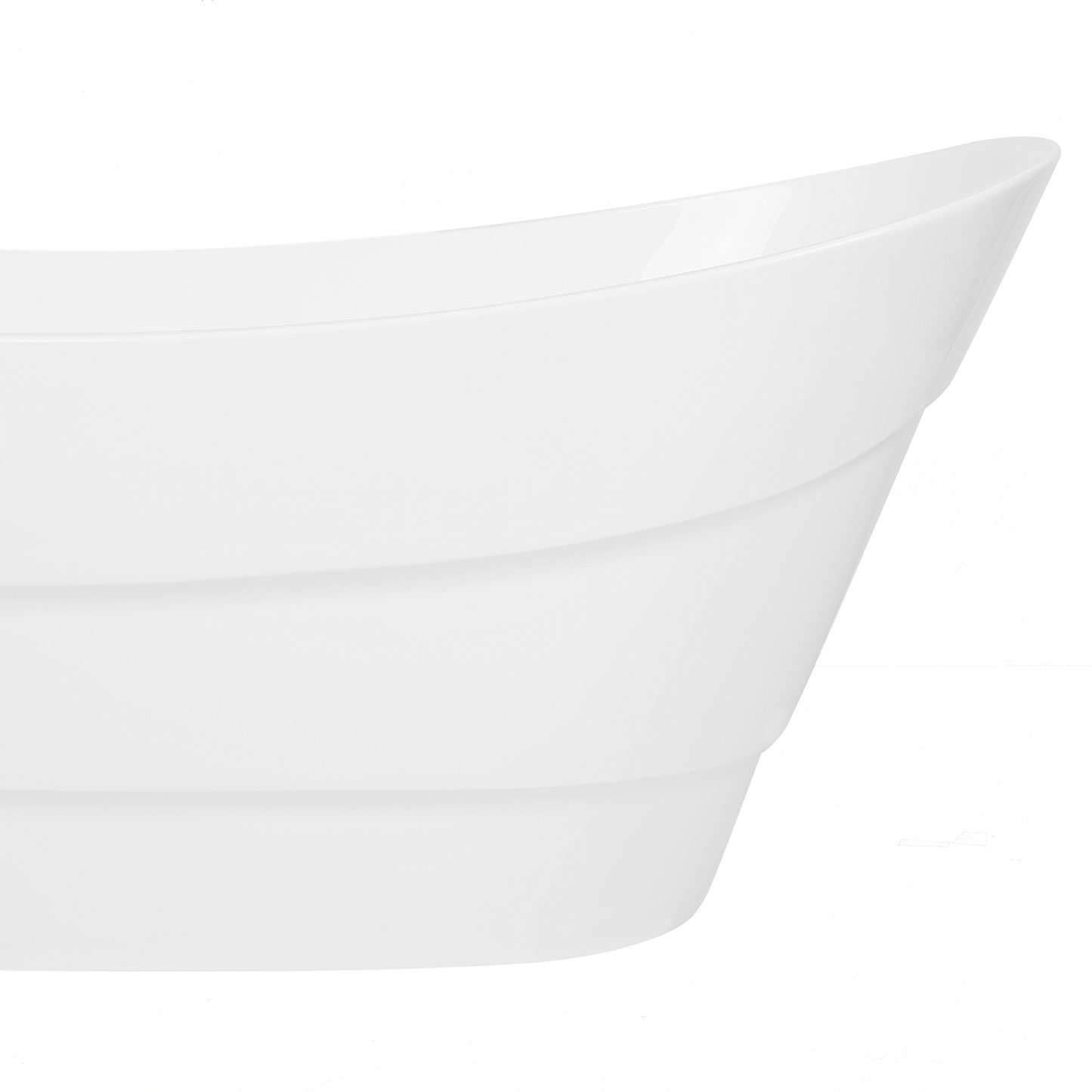 Badewanne freistehend weiss oval 170 x 73 cm BUENAVISTA