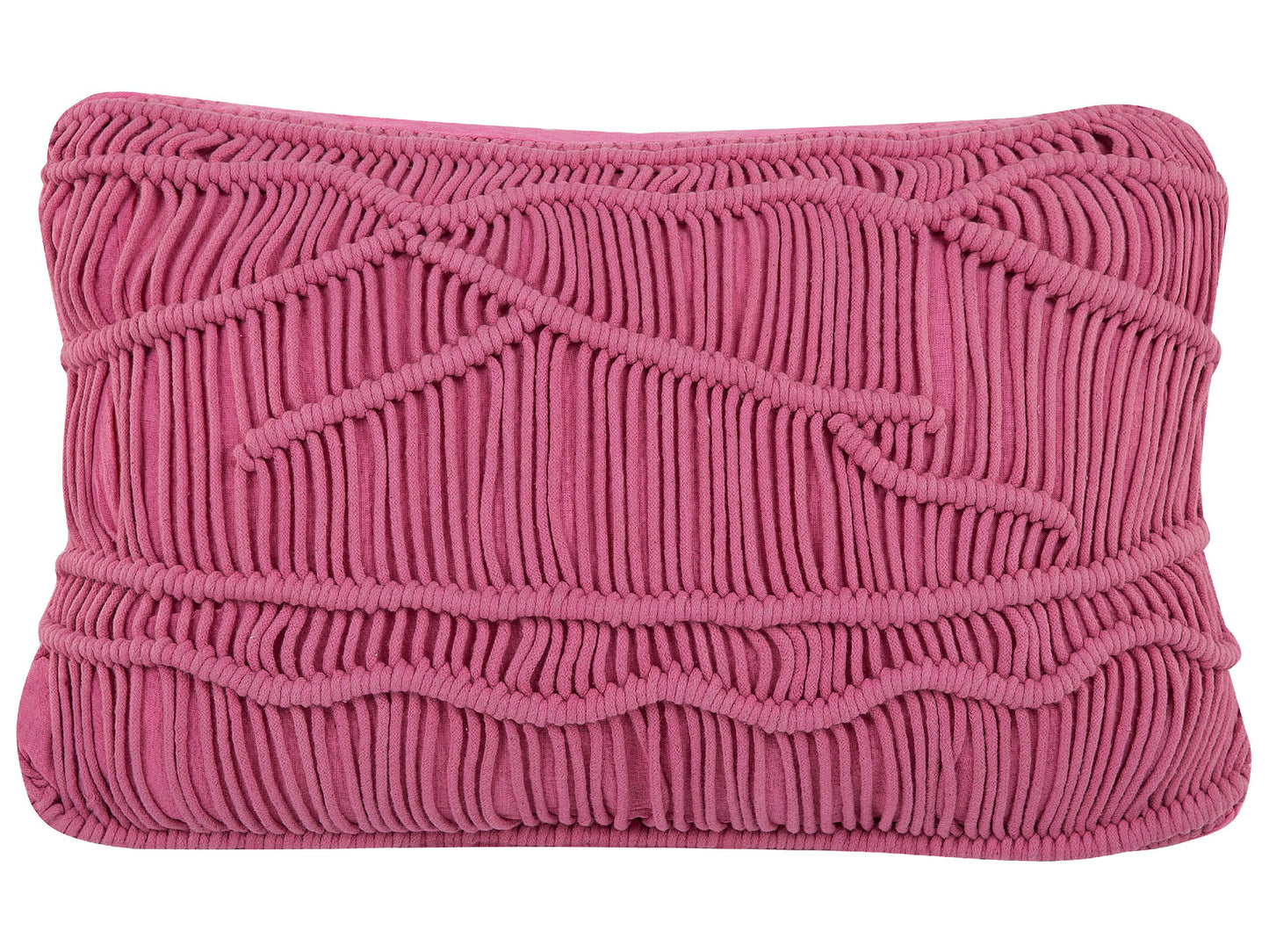 Dekokissen KIRIS Baumwolle 30 x 50 cm Rosa Geometrisches Muster