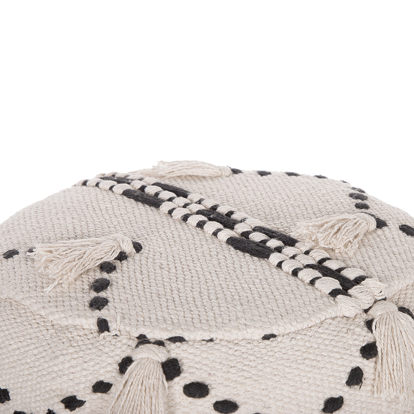 Hocker beige / schwarz THONDI