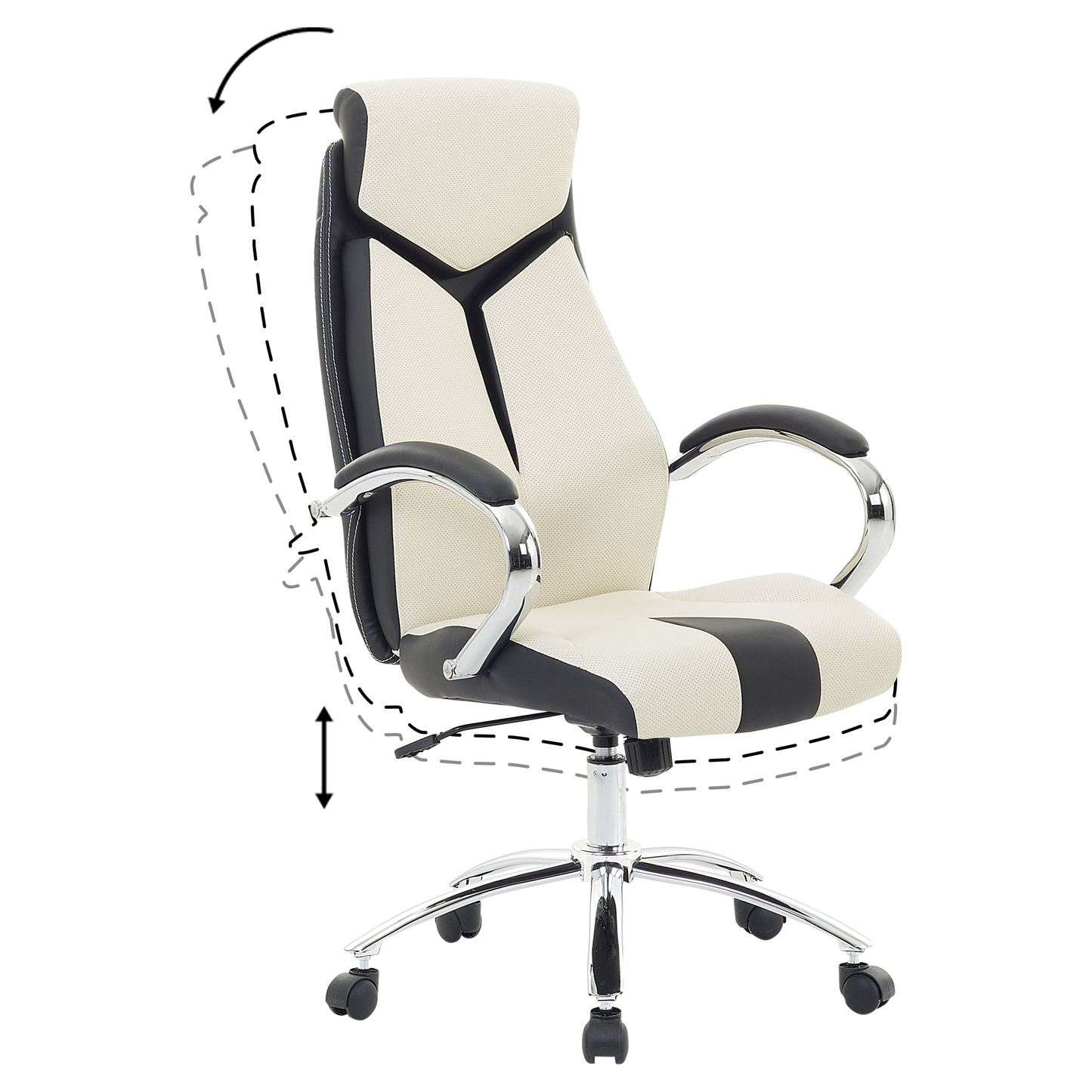 Bürostuhl drehbar FORMULA Beige