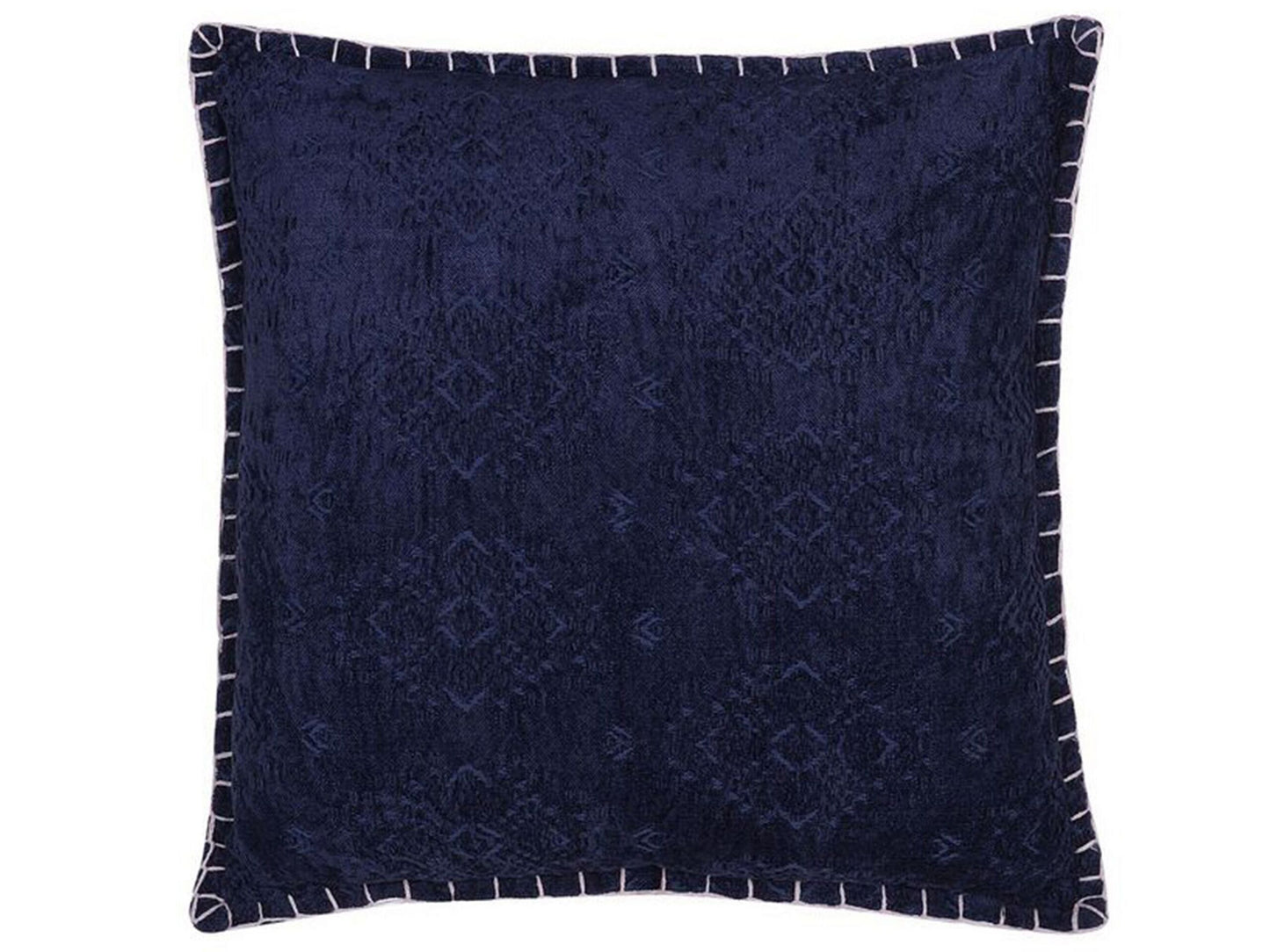Dekokissen MELUR 45 x 45 cm Dunkelblau Ikates Muster
