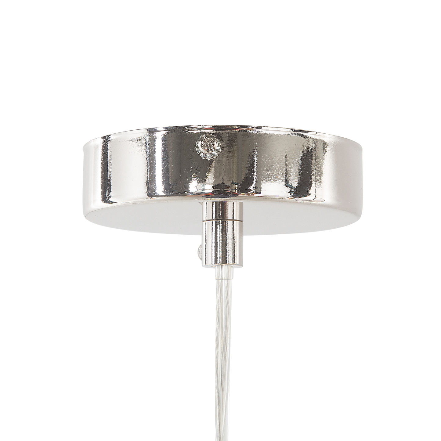 Hängelampe Nickel Glockenform PINEGA