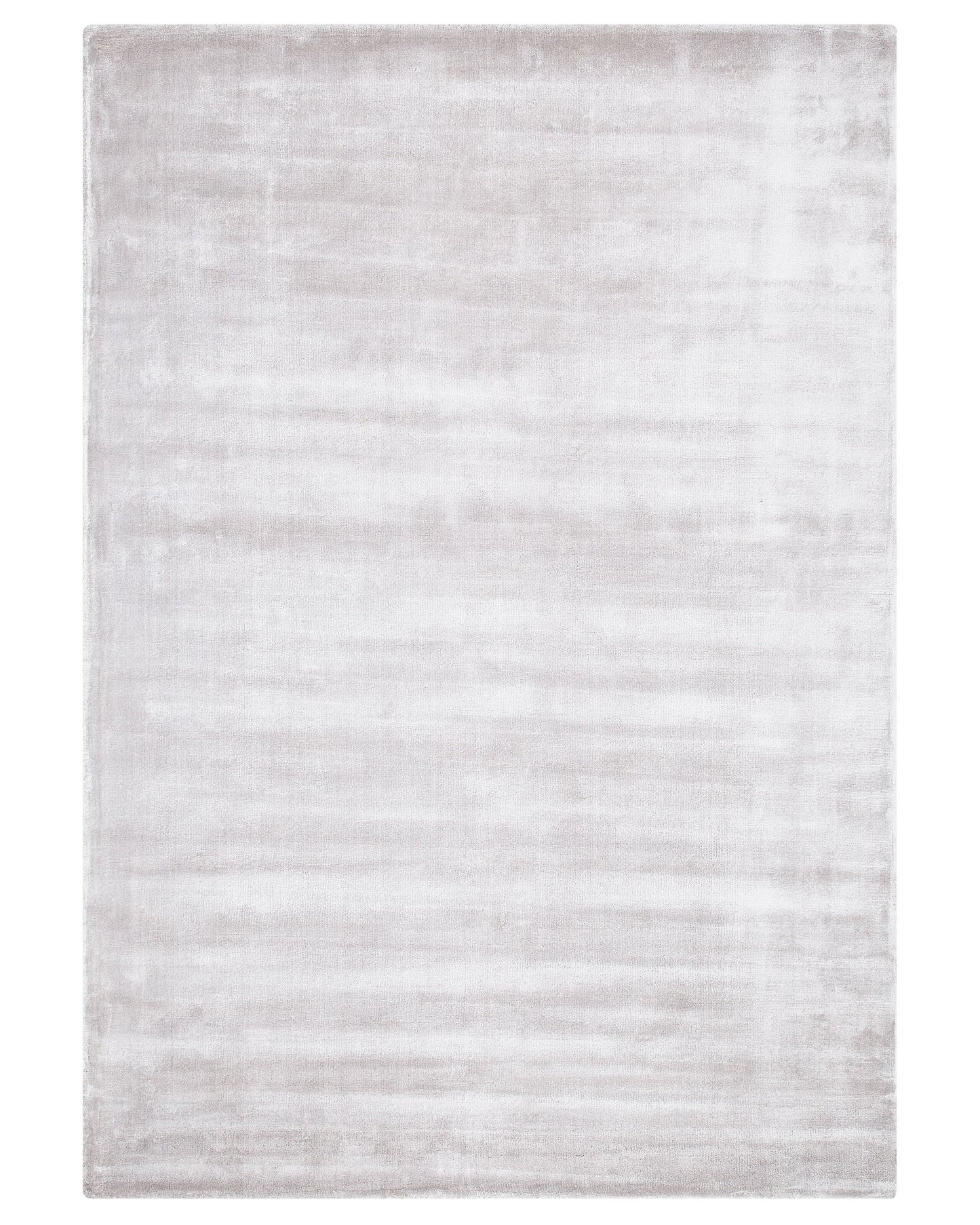 Teppich Viskose hellgrau 160 x 230 cm Kurzflor GESI II