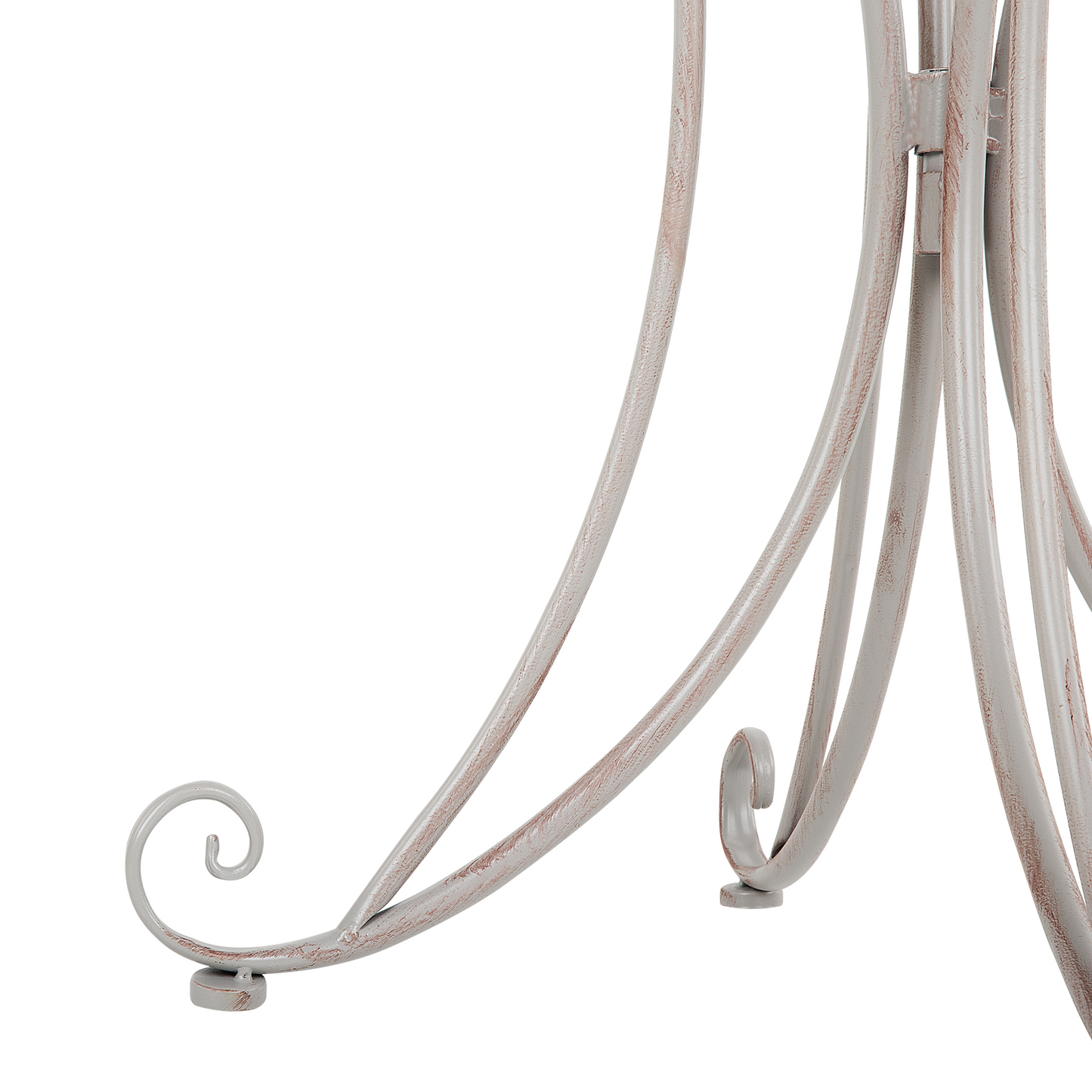 Outdoor Bistrotisch CILENTO 71 cm 71 cm Metall Grau