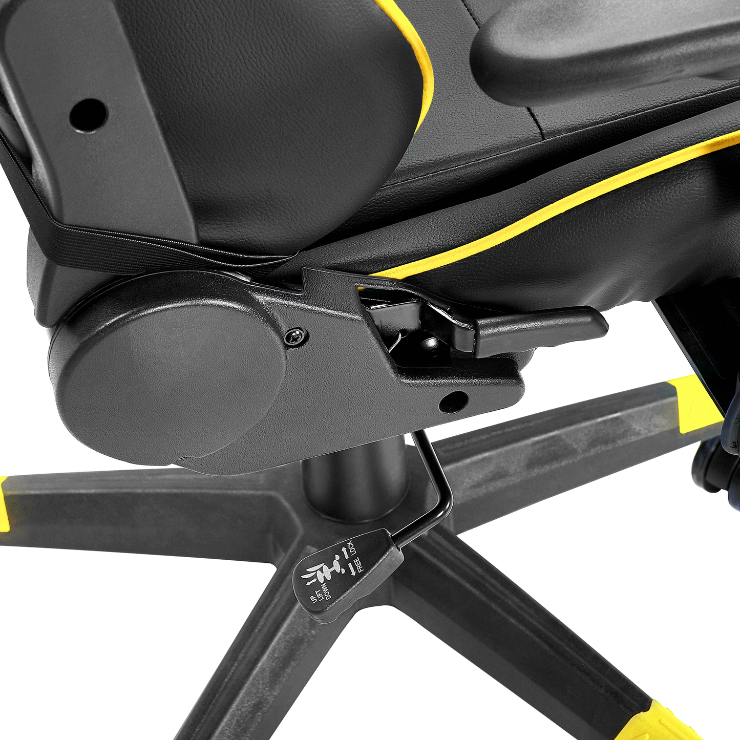 Gaming Stuhl drehbar VICTORY Kunstleder Gelb