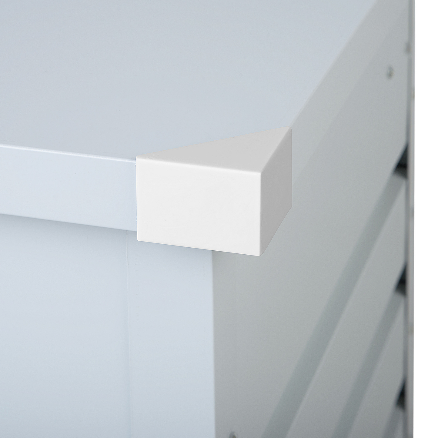 Aufbewahrungsbox CEBROSA Metall 165 cm 70 cm Hellgrau