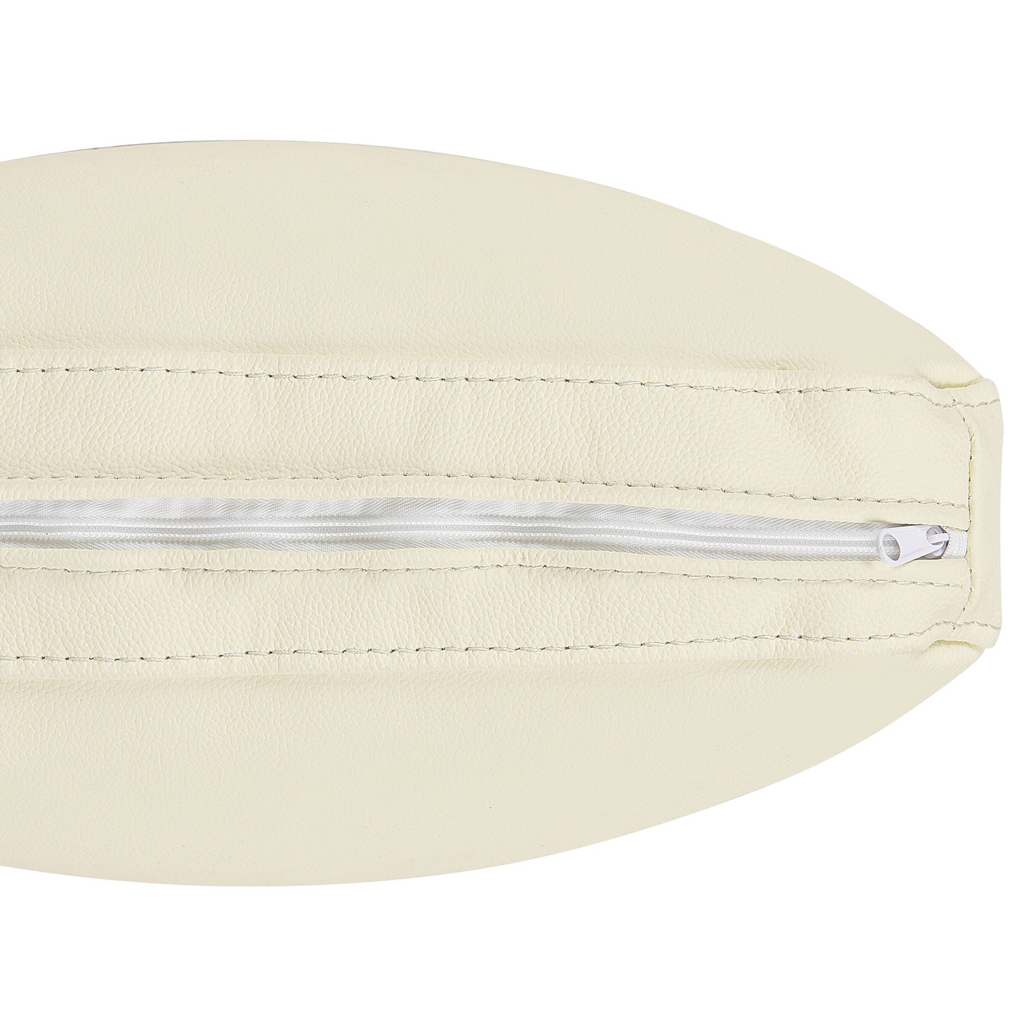 Ecksofa Leder beige rechtsseitig mit Ottomane OSLO
