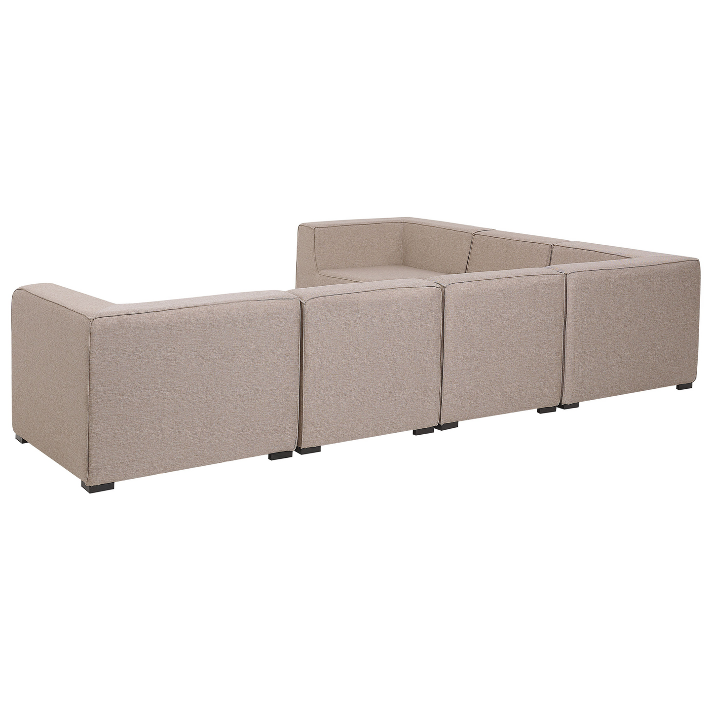 Garten Ecksofa mit Ottomane 7-Sitzer AREZZO linksseitig modular Beige