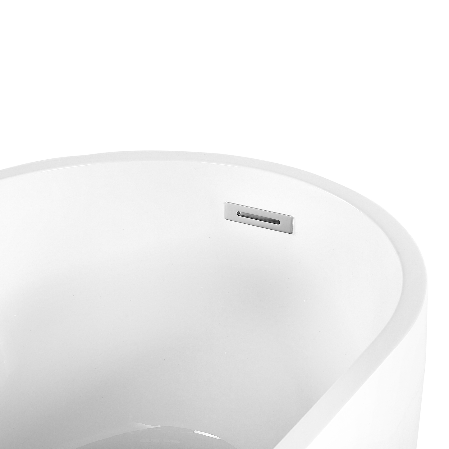 Badewanne freistehend weiss oval 170 x 78 cm SOLARTE