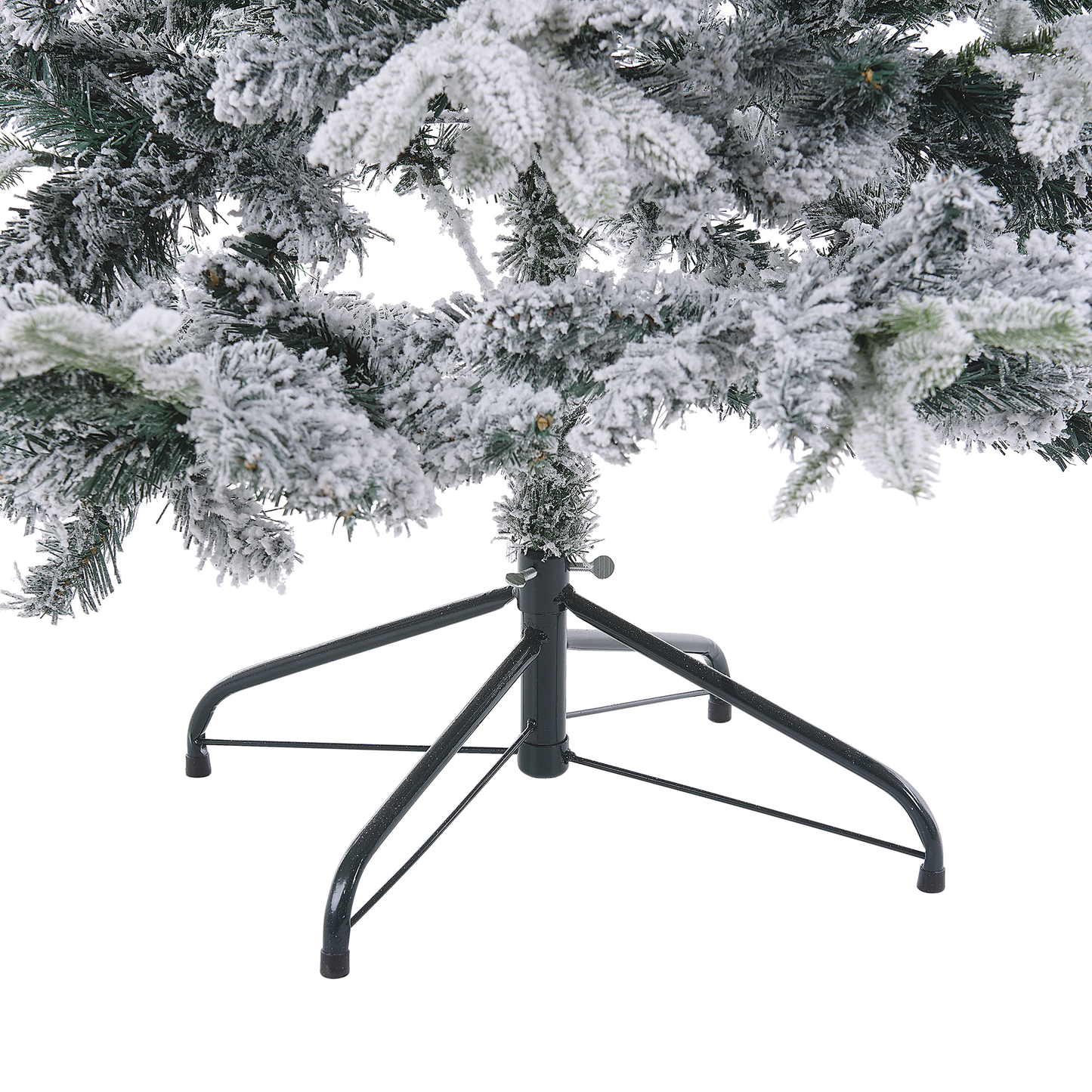 Künstlicher Weihnachtsbaum schneebedeckt 180 cm weiss TOMICHI