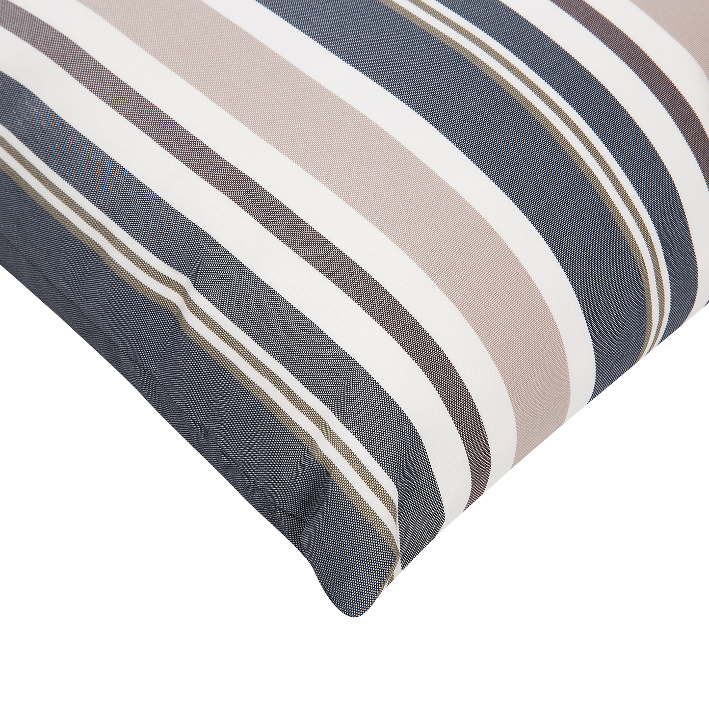 Gartenkissen 2er Set KASTOS Streifenmuster 40 x 70 cm Taupe