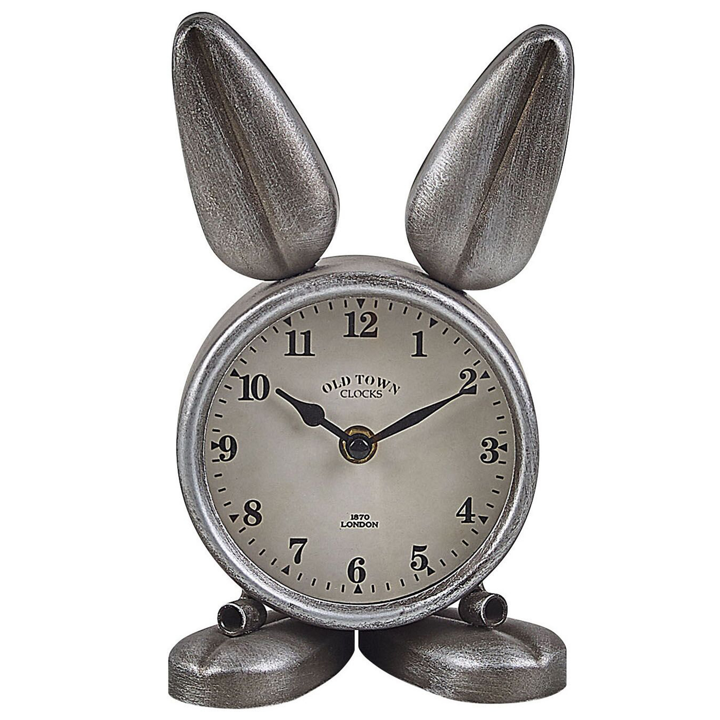 Tischuhr THUSIS 15 cm Metall Silber