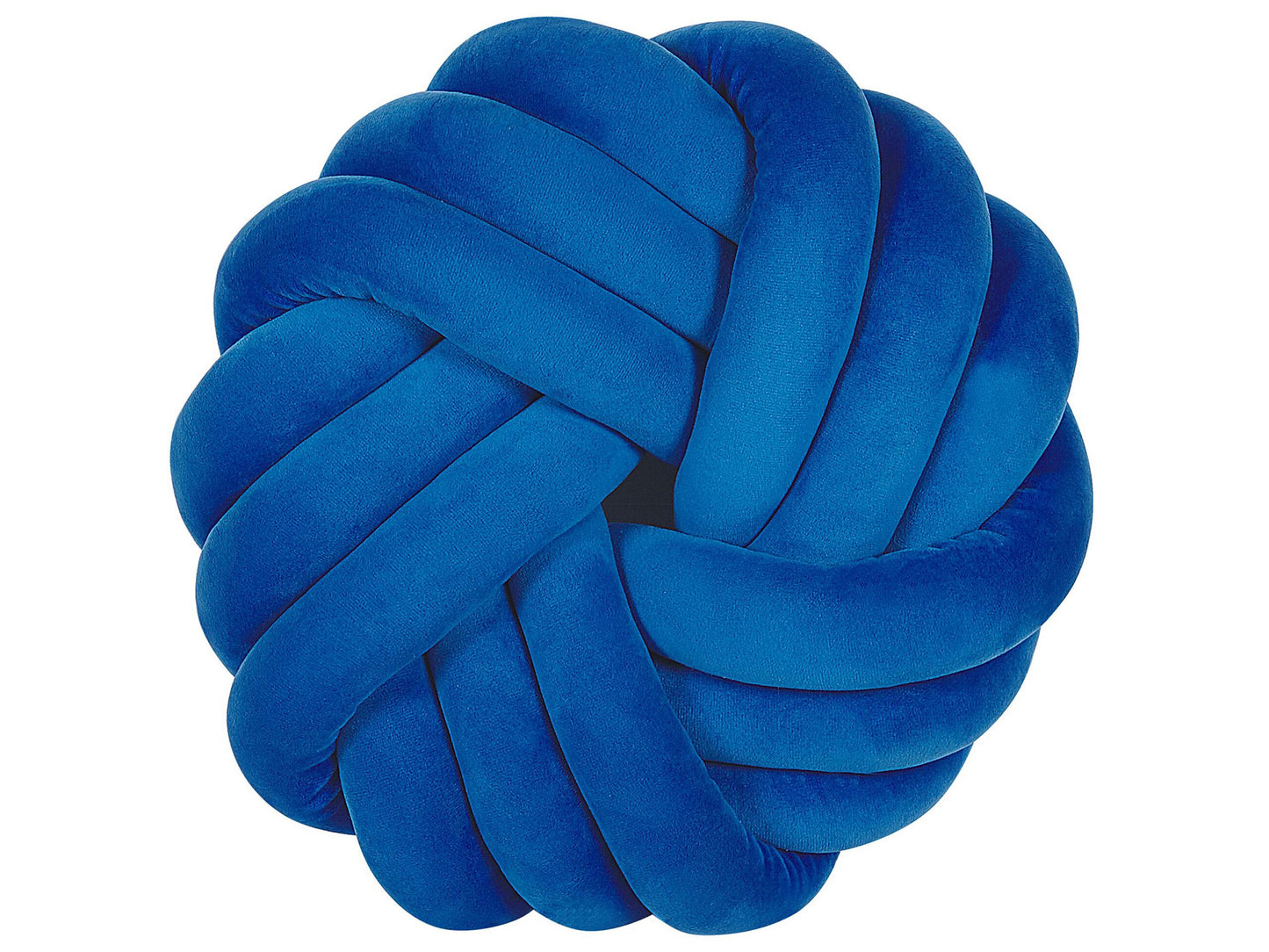 Dekokissen AKOLA Samtstoff 30 x 30 cm Blau Ohne Muster