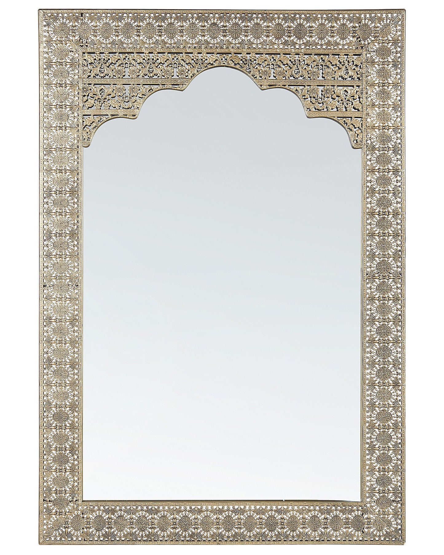 Wandspiegel PALI 60 cm 90 cm Metall Gold