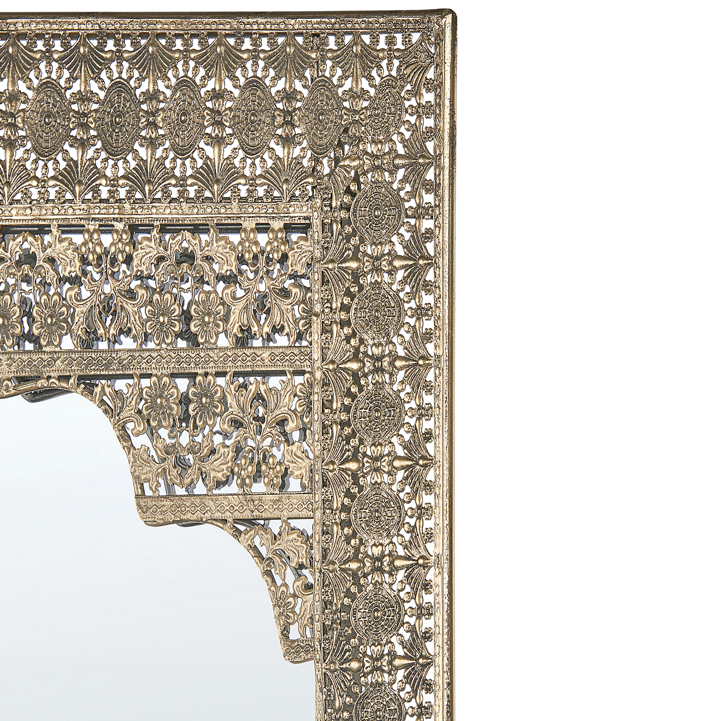 Wandspiegel PALI 60 cm 90 cm Metall Gold