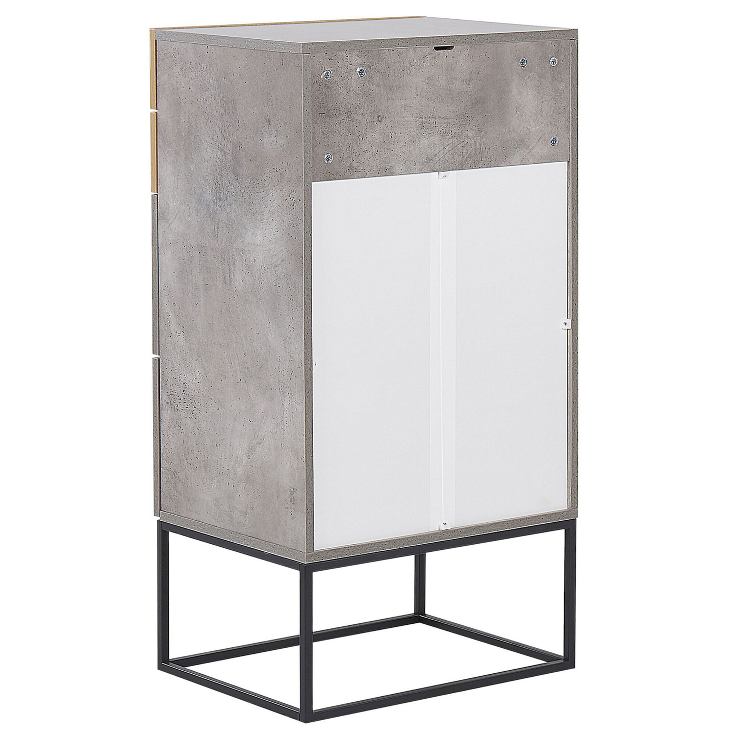 Kommode mit 4 Schubladen ACRA 106 cm Betonoptik Hellgrau