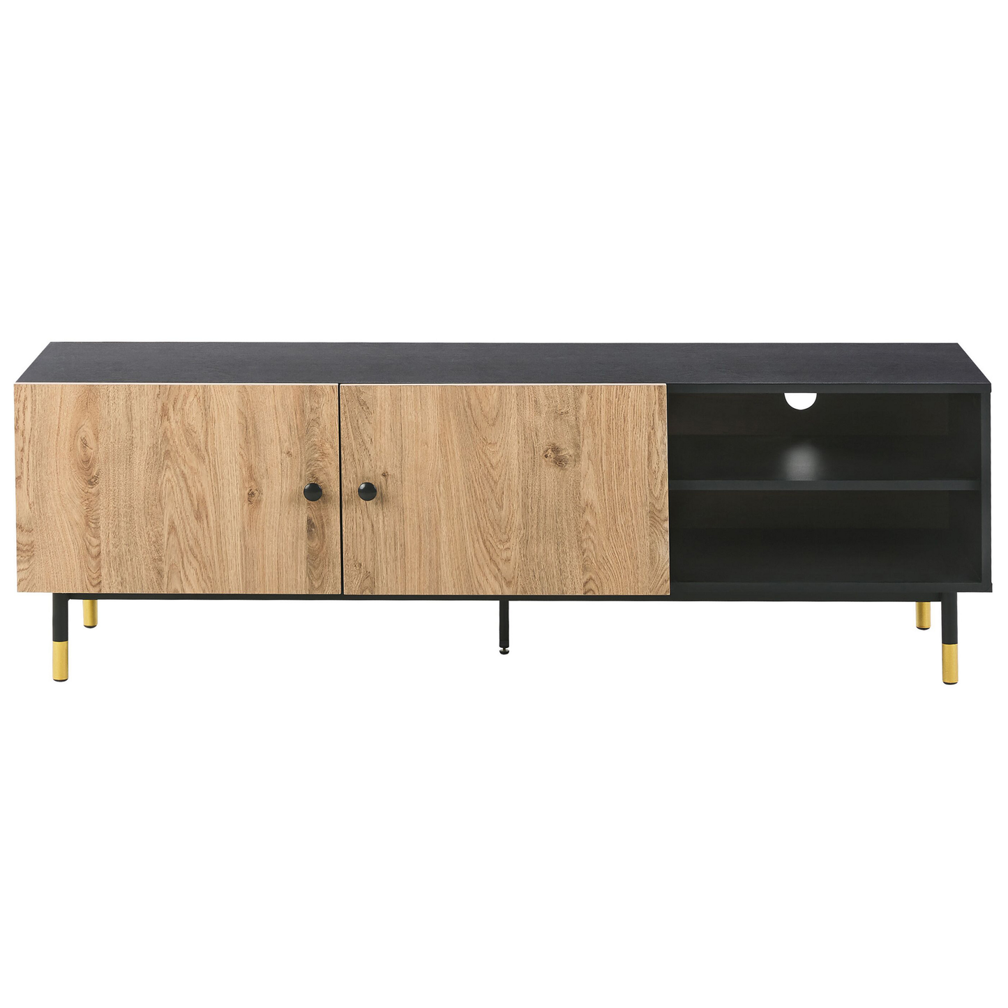 TV-Möbel ABILEN Braun / Schwarz