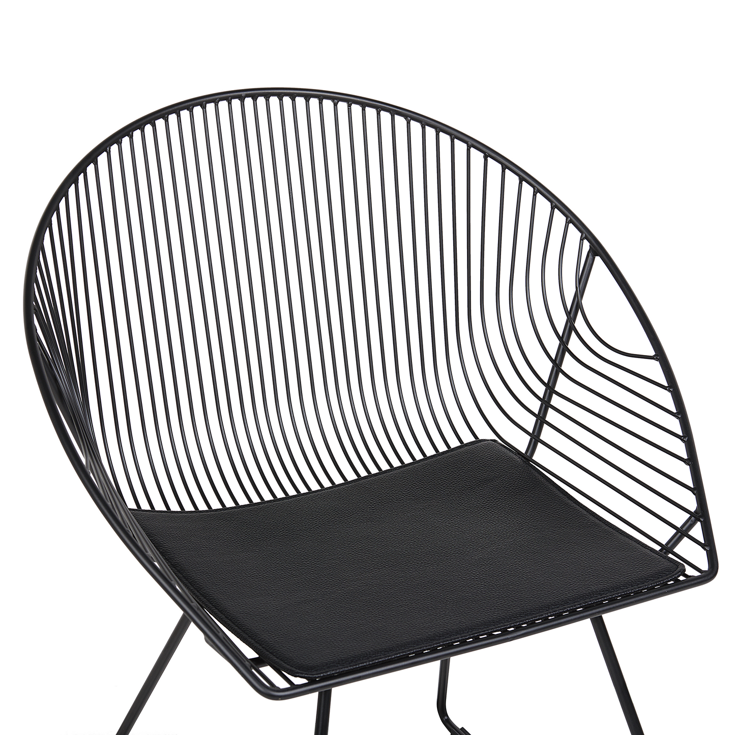 Esszimmerstuhl 2er Set AURORA Metall Schwarz