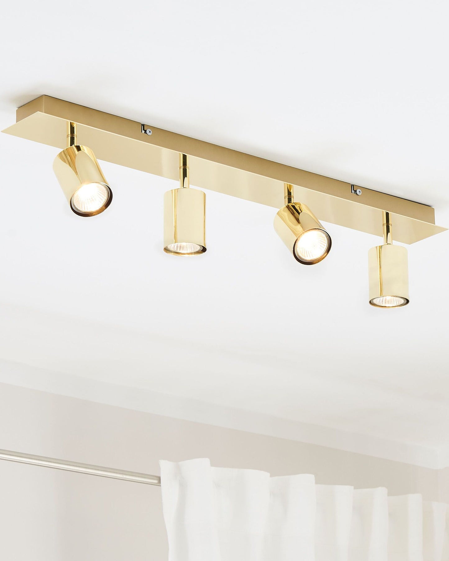 Strahler 4-flammig TIGRIS verstellbar Metall Gold