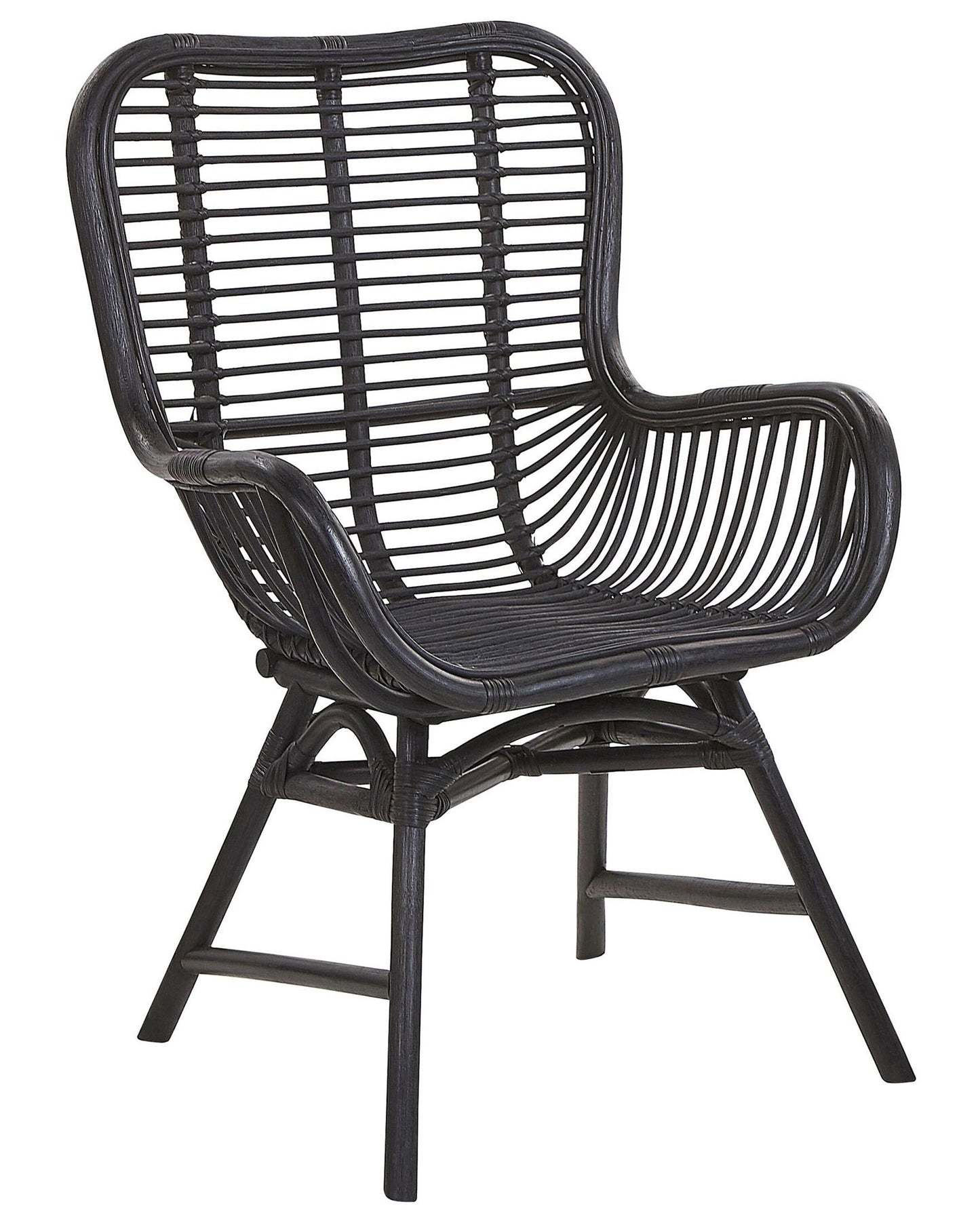 Esszimmerstuhl TOGO Rattan Schwarz