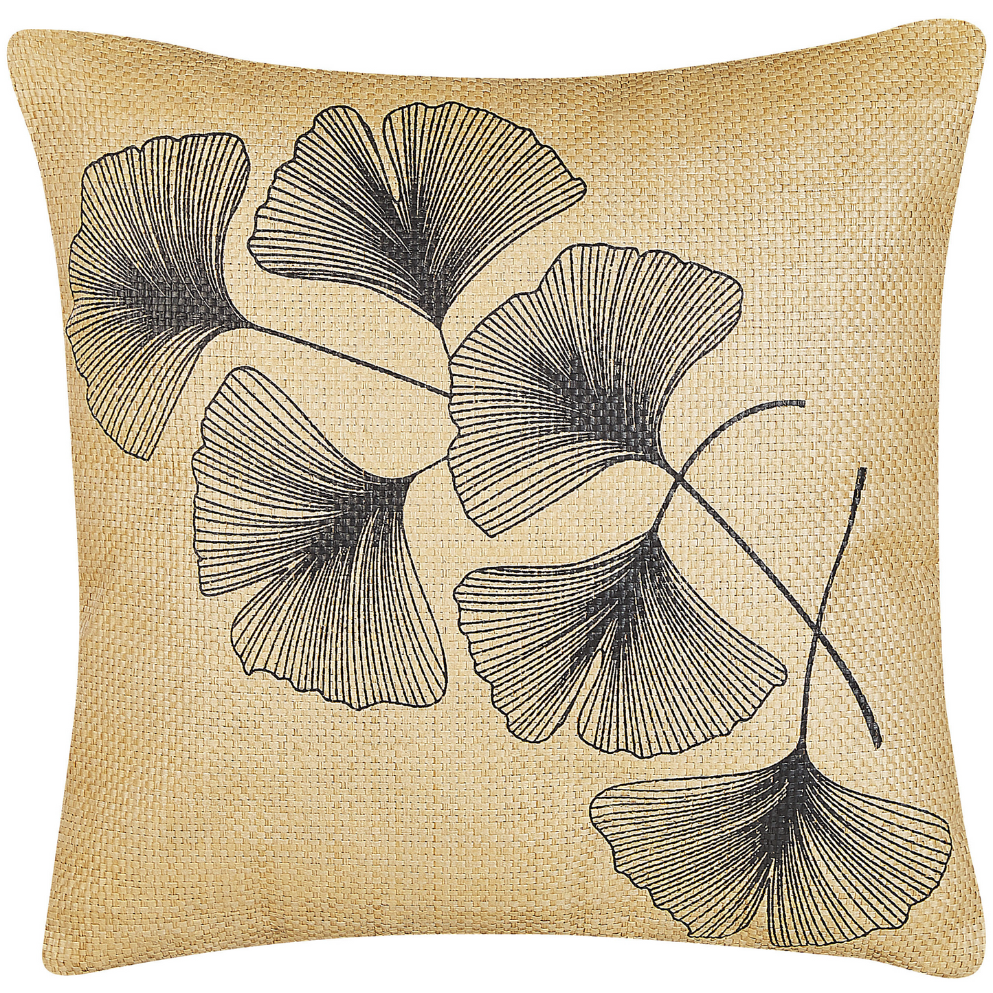 Dekokissen 2er Set WAKAD 45 x 45 cm Beige Pflanzenmuster