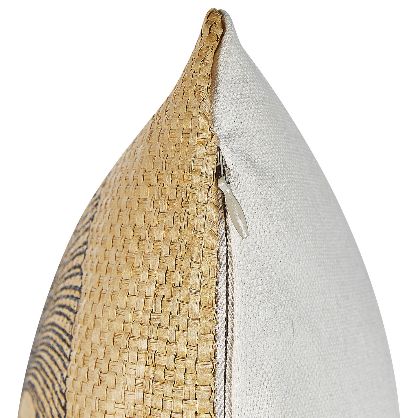 Dekokissen 2er Set WAKAD 45 x 45 cm Beige Pflanzenmuster