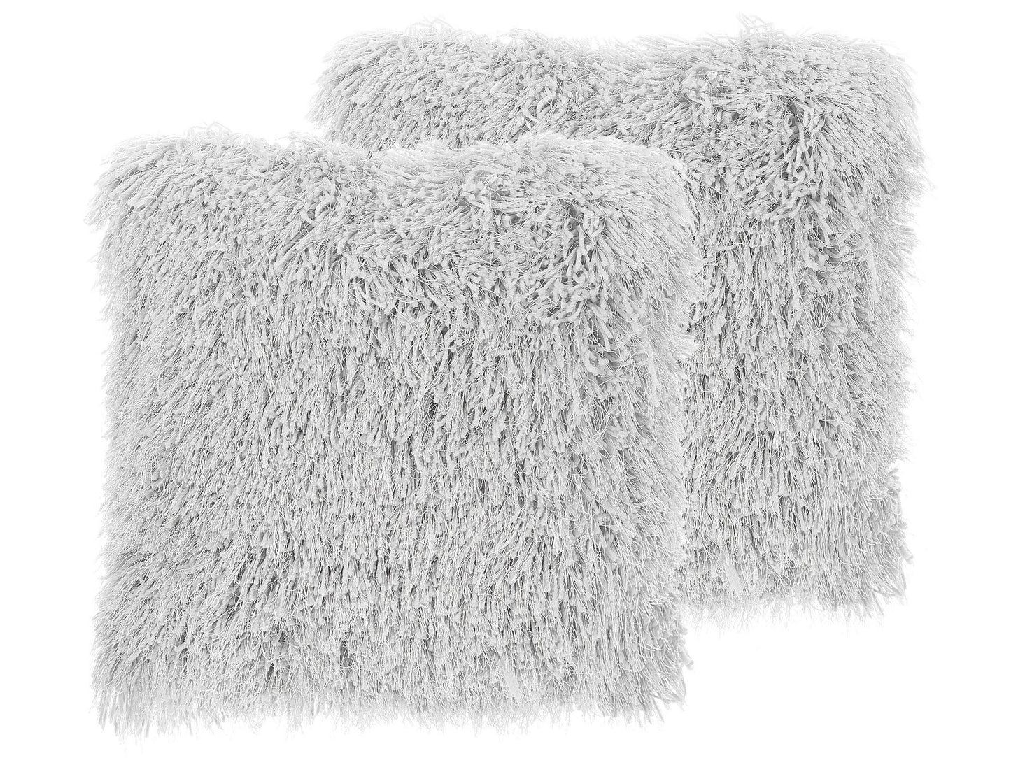 Dekokissen 2er Set CIDE 45 x 45 cm Hellgrau Ohne Muster