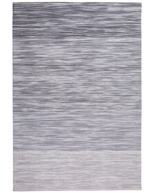 Teppich Wolle grau 160 x 230 cm Kurzflor KAPAKLI