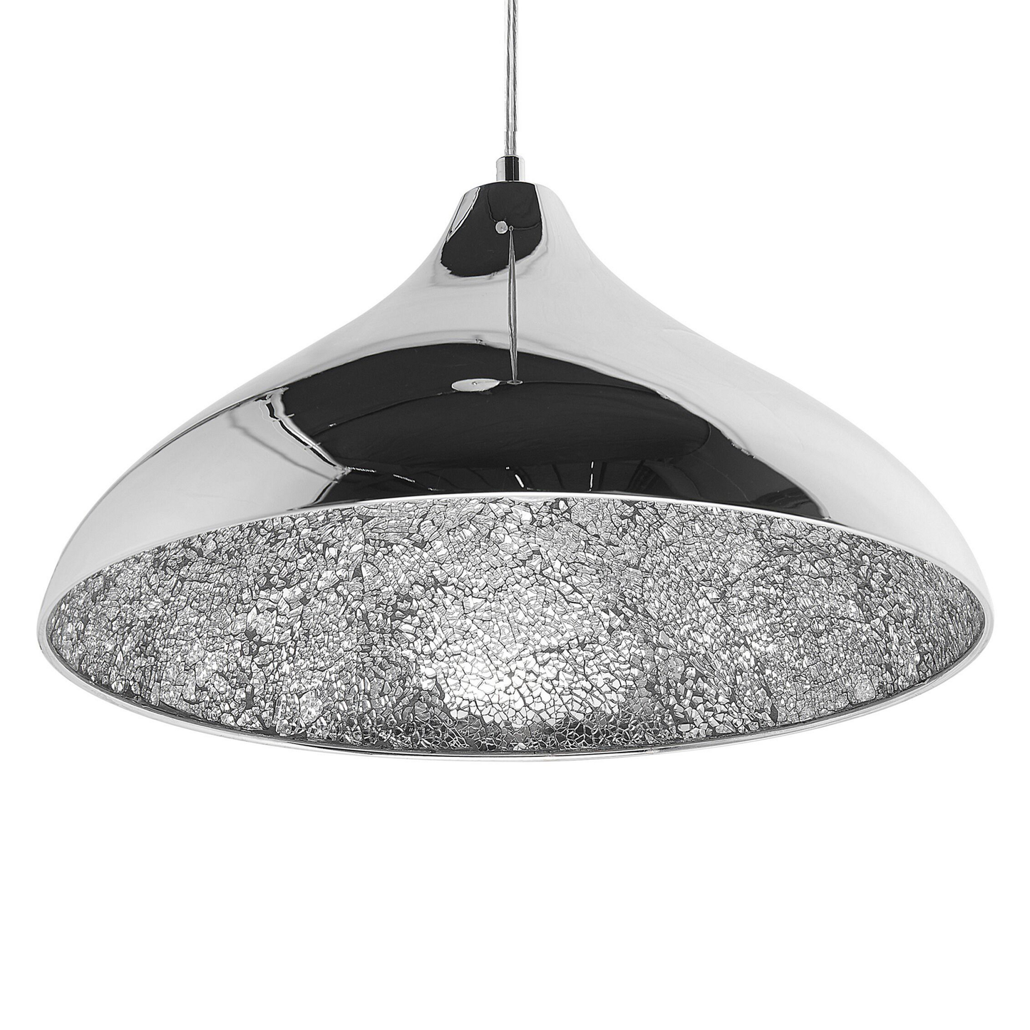 Hängelampe ISKAR Metall Silber