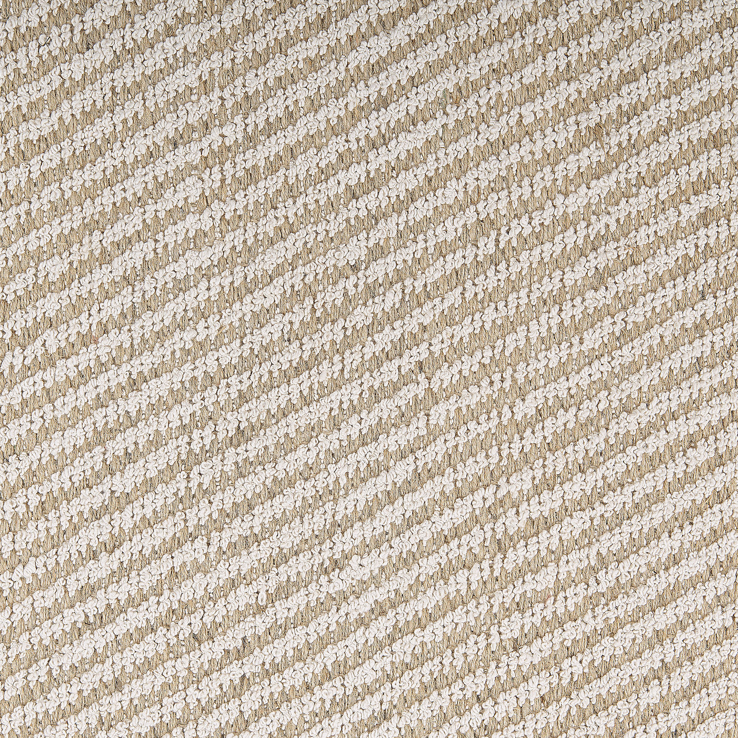 Teppich beige 140 x 200 cm Streifenmuster Kurzflor zweiseitig ALADAG