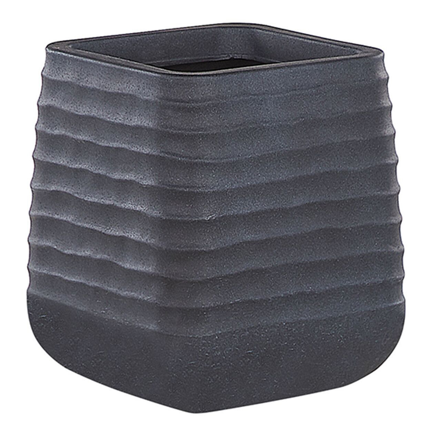 Blumenkübel PARIKIA Kunststoff 28 cm Schwarz