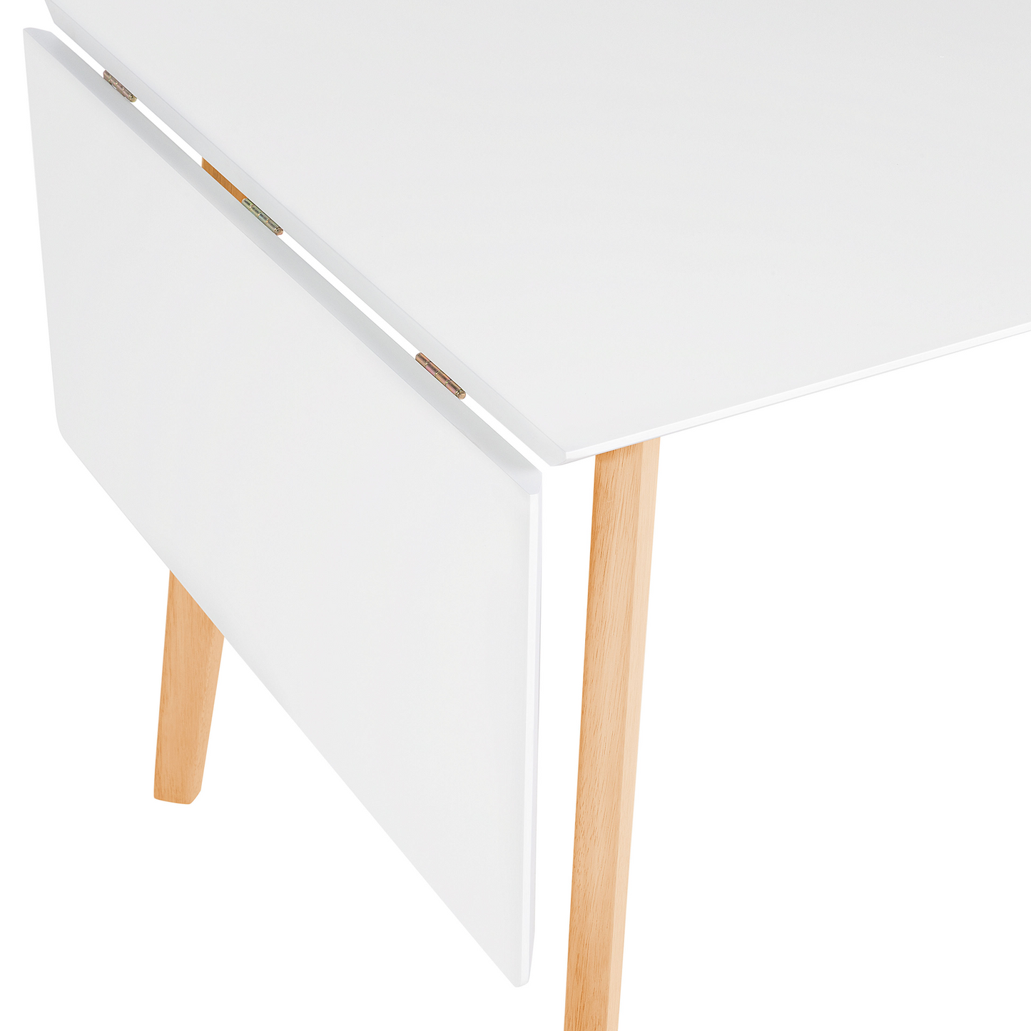 Ausziehbarer Esstisch MEDIO Weiss 120/155 cm 80 cm