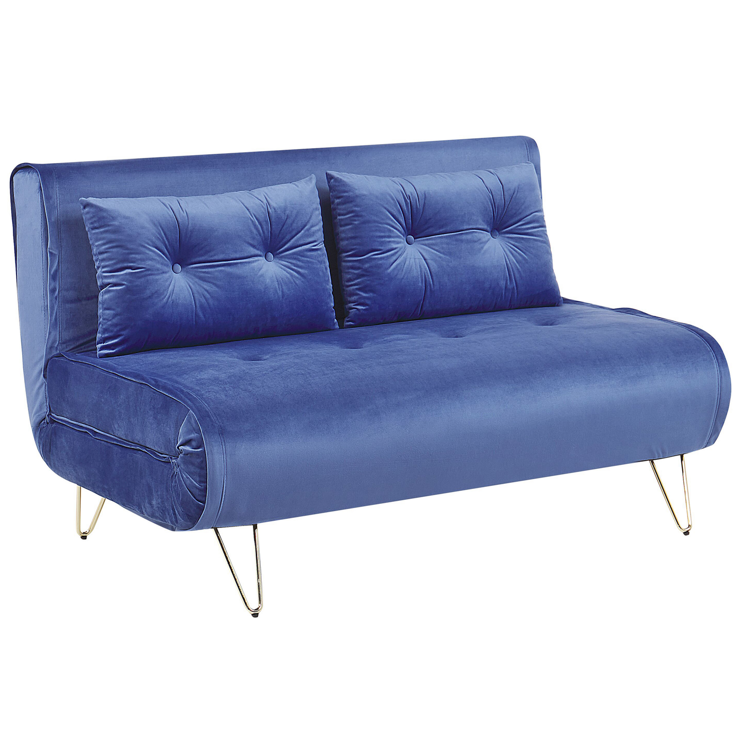 Sofa Set Samtstoff marineblau 3-Sitzer VESTFOLD