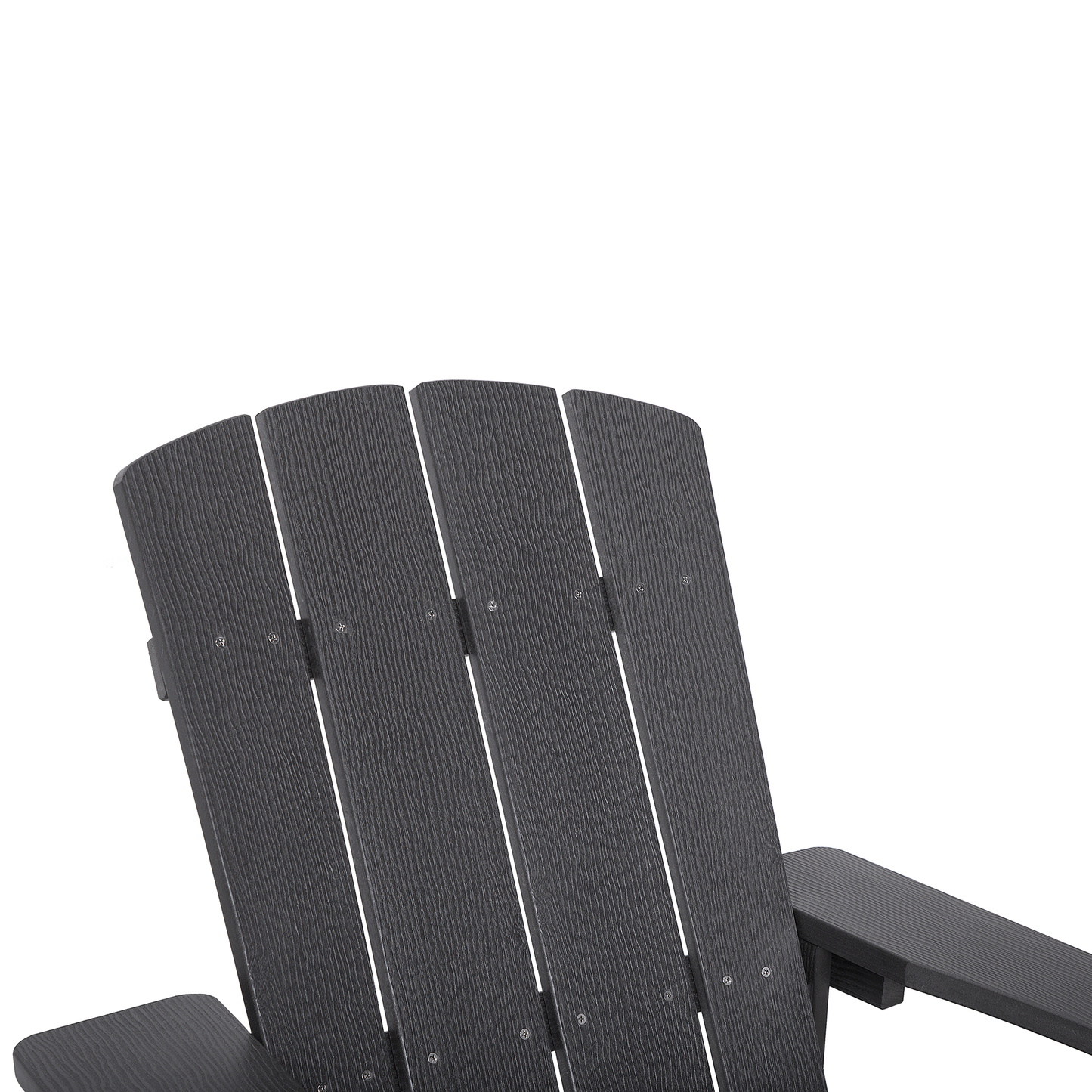 Gartenstuhl ADIRONDACK mit Fussstütze Dunkelgrau