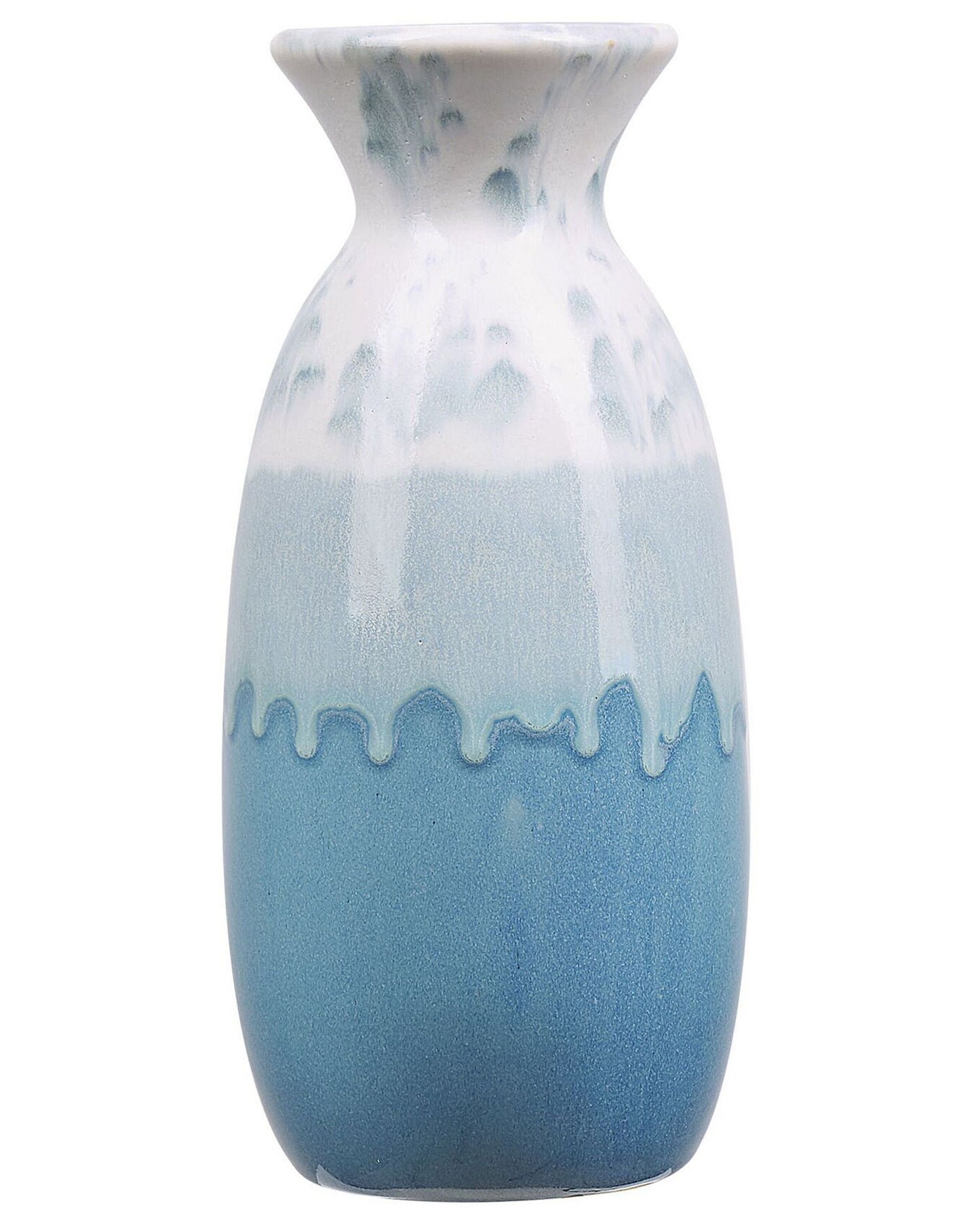 Blumenvase CHALCIS Steinzeug 25 cm Blau