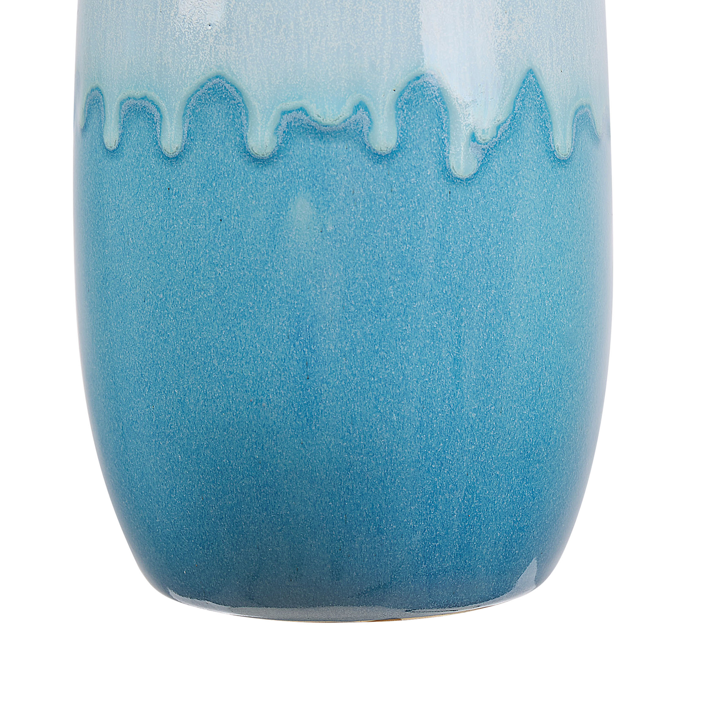 Blumenvase CHALCIS Steinzeug 25 cm Blau