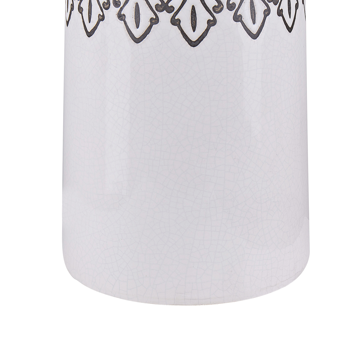 Blumenvase AMISOS Steinzeug 25 cm Weiss